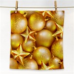 gold christmas ornaments Face Towel