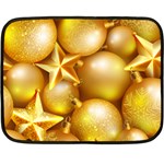 gold christmas ornaments Fleece Blanket (Mini)