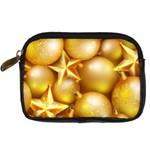 gold christmas ornaments Digital Camera Leather Case