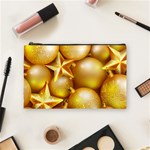 gold christmas ornaments Cosmetic Bag (Medium)