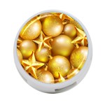 gold christmas ornaments 4-Port USB Hub (One Side)