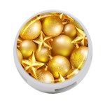 gold christmas ornaments 4-Port USB Hub (Two Sides)