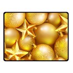 gold christmas ornaments Fleece Blanket (Small)