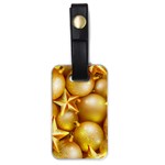 gold christmas ornaments Luggage Tag (one side)