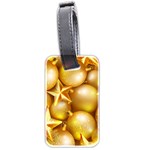 gold christmas ornaments Luggage Tag (two sides)