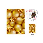 gold christmas ornaments Playing Cards (Mini)