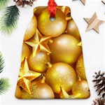 gold christmas ornaments Ornament (Bell)