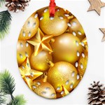 gold christmas ornaments Ornament (Oval Filigree)