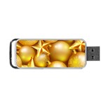 gold christmas ornaments Portable USB Flash (Two Sides)