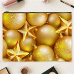 gold christmas ornaments Cosmetic Bag (XXXL)