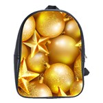 gold christmas ornaments School Bag (XL)