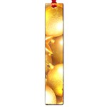 gold christmas ornaments Large Book Mark