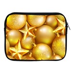 gold christmas ornaments Apple iPad Zipper Case