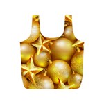 gold christmas ornaments Full Print Recycle Bag (S)