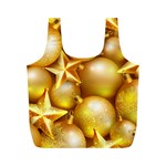 gold christmas ornaments Full Print Recycle Bag (M)