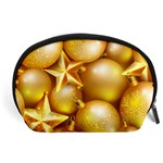 gold christmas ornaments Accessory Pouch (Large)