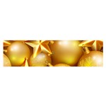 gold christmas ornaments Satin Scarf (Oblong)