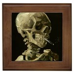 van gogh Skull Framed Tile