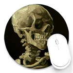 van gogh Skull Round Mousepad