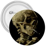 van gogh Skull 3  Button