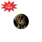 van gogh Skull 1  Mini Button (10 pack) 