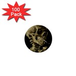 van gogh Skull 1  Mini Button (100 pack) 