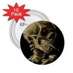 van gogh Skull 2.25  Button (10 pack)