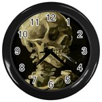 van gogh Skull Wall Clock (Black)