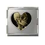 van gogh Skull Mega Link Heart Italian Charm (18mm)