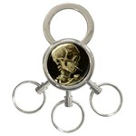 van gogh Skull 3-Ring Key Chain