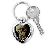 van gogh Skull Key Chain (Heart)