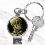 van gogh Skull Nail Clippers Key Chain