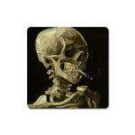 van gogh Skull Magnet (Square)