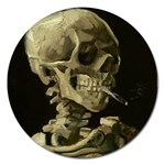 van gogh Skull Magnet 5  (Round)