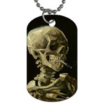 van gogh Skull Dog Tag (One Side)