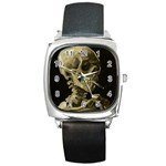 van gogh Skull Square Metal Watch