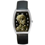 van gogh Skull Barrel Style Metal Watch