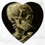 van gogh Skull Jigsaw Puzzle (Heart)