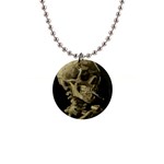 van gogh Skull 1  Button Necklace