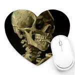 van gogh Skull Heart Mousepad