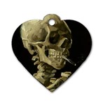 van gogh Skull Dog Tag Heart (One Side)