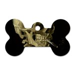 van gogh Skull Dog Tag Bone (Two Sides)