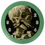 van gogh Skull Color Wall Clock