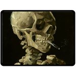 van gogh Skull Fleece Blanket (Large)