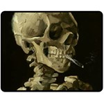 van gogh Skull Fleece Blanket (Medium)