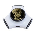 van gogh Skull 3-Port USB Hub