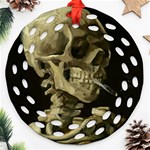 van gogh Skull Ornament (Round Filigree)