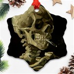 van gogh Skull Ornament (Snowflake)