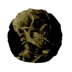 van gogh Skull Standard 15  Premium Round Cushion 