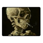 van gogh Skull Double Sided Fleece Blanket (Small)